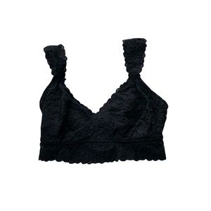 Aerie Lace Adjustable Strap Bralette | Black | Size Small (DD)